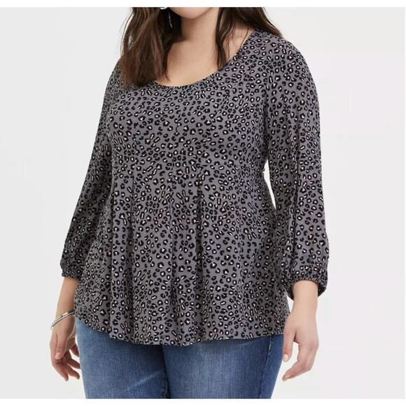 Torrid Fit And Flare Crinkle Gauze Top Size 1 - Picture 1 of 13